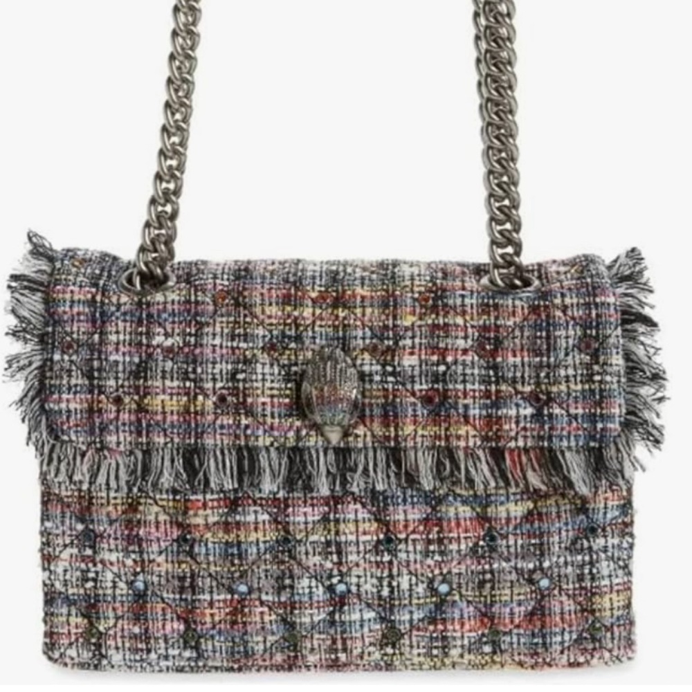 Kurt Geiger Large Kensington Recycled Crystal Beaded crossbody bag